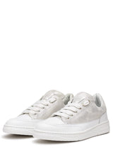Candice Cooper VELANIE-Zapatillas Deportivas de Piel, Plateado 41