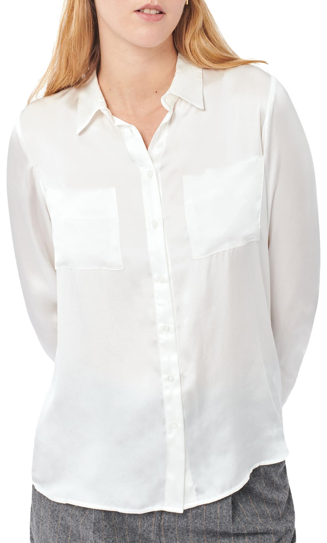 Caroll SK000-JEANNEB Camisa, Blanco, 40 para Mujer