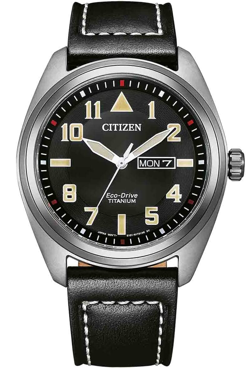 Citizen Reloj Analógico para Hombres de Eco-Drive con Correa en Cuero BM8560-29E