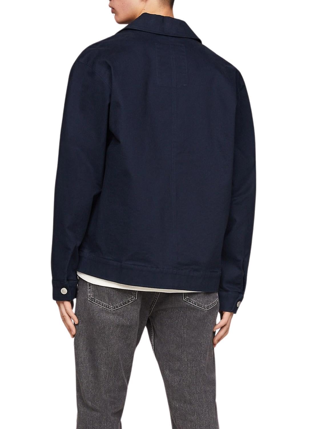 Tommy Jeans Cazadora de Entretiempo para Hombre, Azul (Dark Night Navy), S