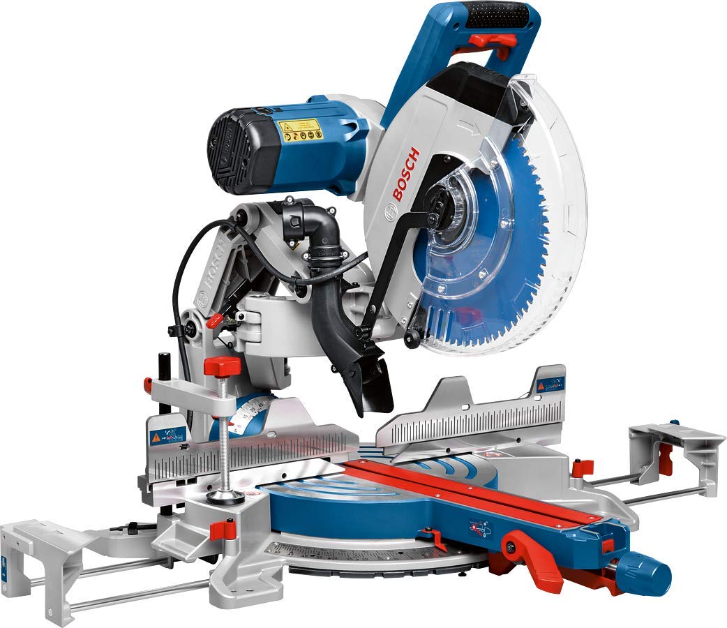 Bosch Professional GCM 12 GDL - Ingletadora telescópica (2000 W, Ø disco 305 mm, Soft Start, brazo deslizante, láser doble)