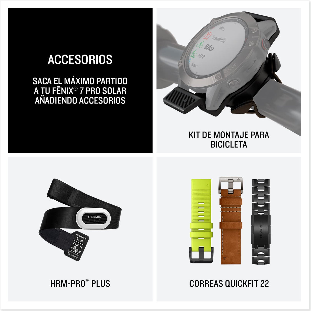 Garmin fēnix 7 Pro Solar, Reloj GPS Multideporte con Carga Solar, Pantalla táctil, Linterna LED, frecuencia cardíaca, mapas, música y 22 días de batería, Negro