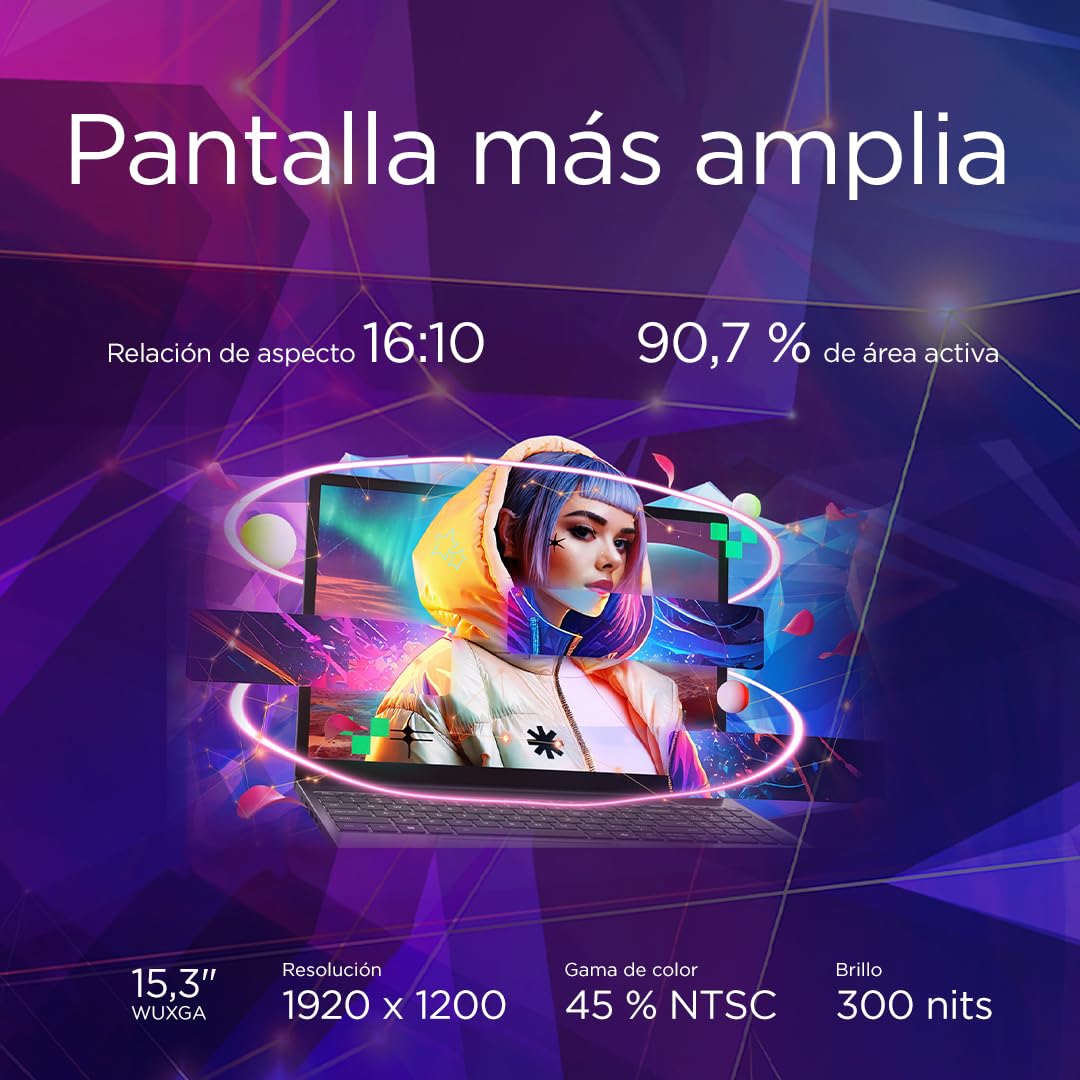 Lenovo IdeaPad Slim 3 Gen 10 – Ordenador Portátil IA Copilot+ PC 15.3'' WUXGA (Snapdragon X X1-26-100, GPU Qualcomm Adreno, 16 GB RAM, 512 GB SSD, Wi-Fi 6E, Win 11 Home) QWERTY Español - Gris Luna
