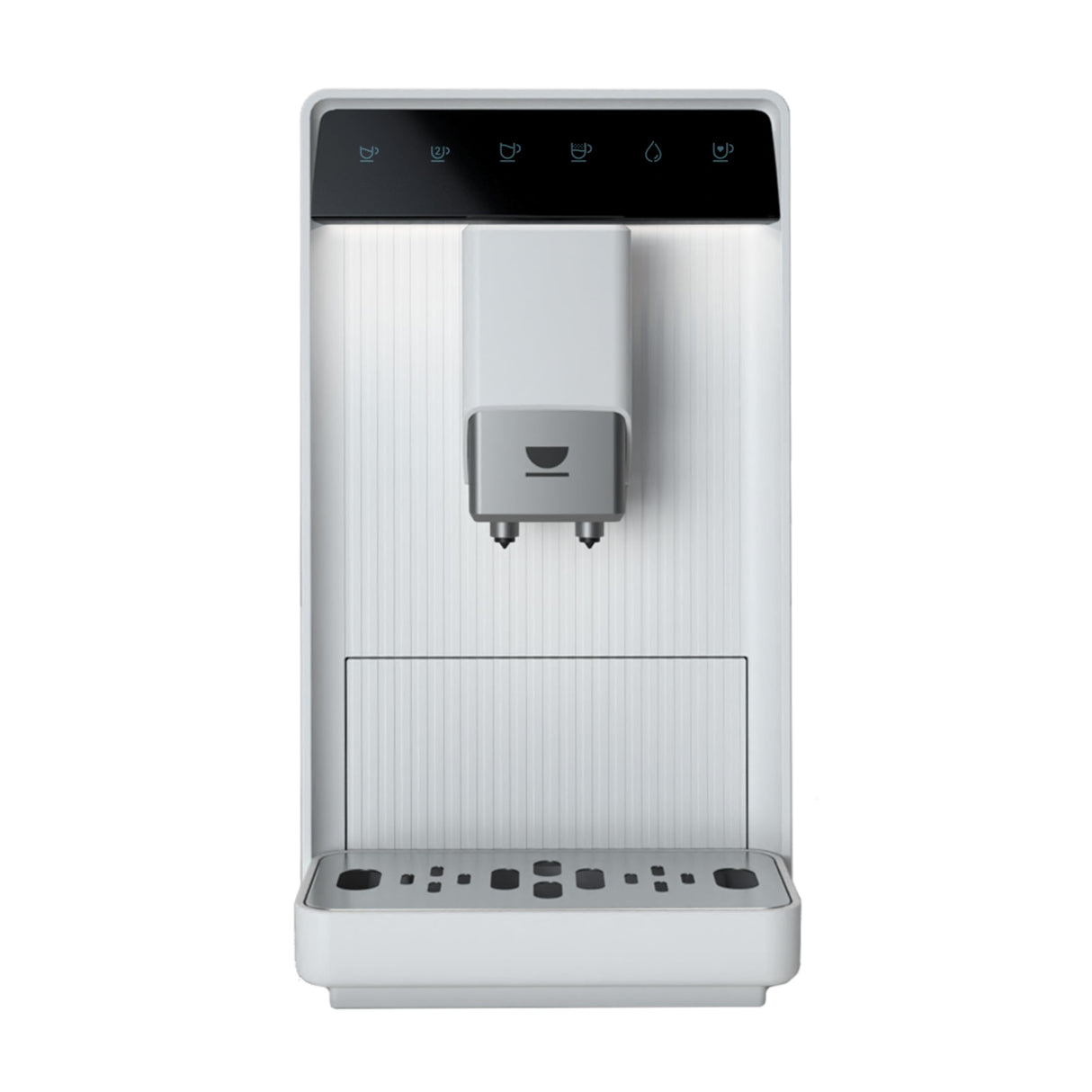 Incapto Aura Cafetera Superautomática | 19 Bares | Botón Doble Espresso | Cafetera de Grano Compacta y Diseño Elegante | Molinillo Regulable | Limpieza automática | Múltiples recetas (Blanco)