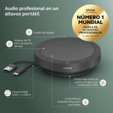 Jabra Speak2 40 Altavoz Portátil, 4 Micrófonos, Cancelación de Ruido, 50 mm de Alto Alcance, Audio de Banda Ancha y Conexiones USB-A y USB-C, Certificado para MS Teams, Gris Oscuro