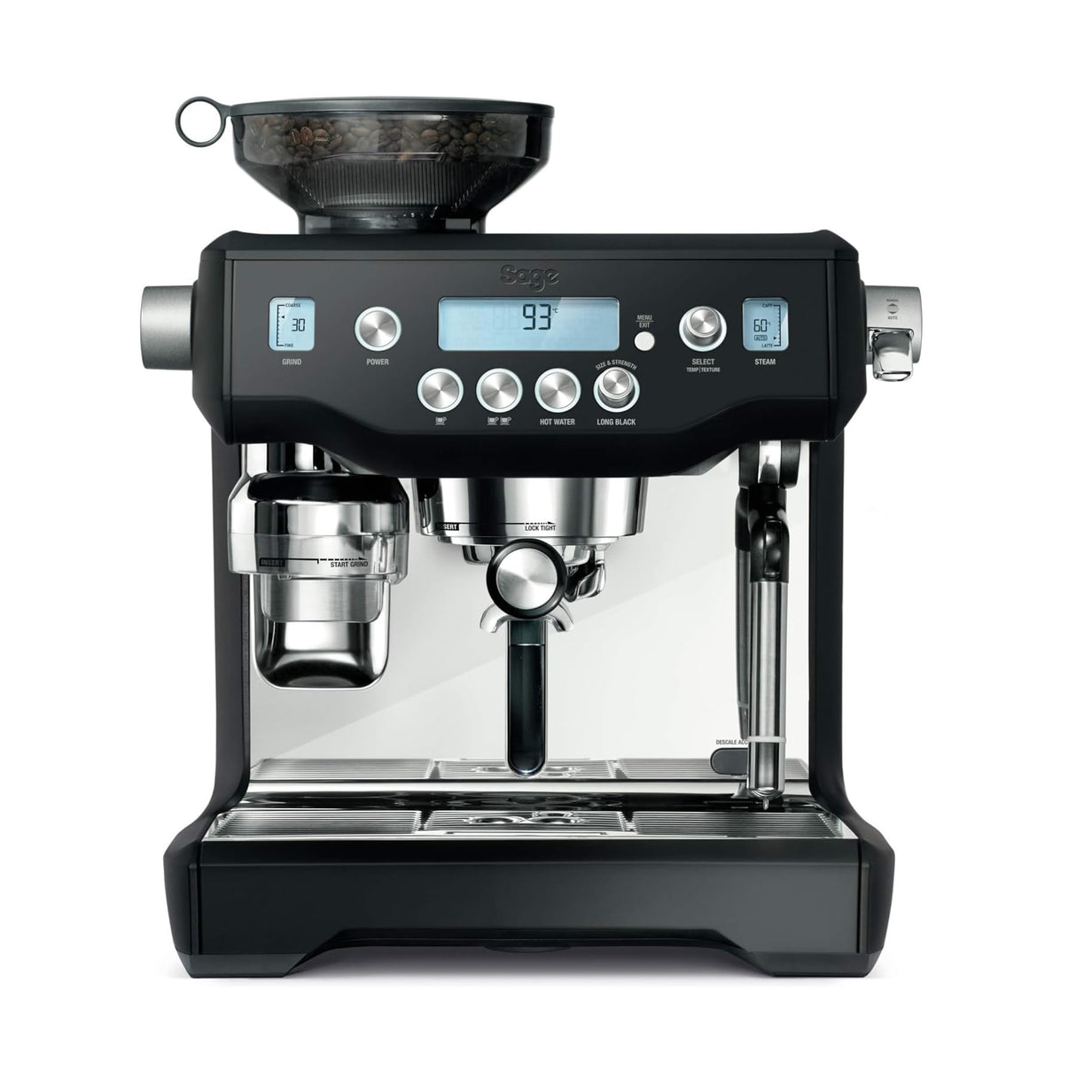 Sage Oracle - Cafetera Profesional con Espumador de Leche Automático, Trufa Negra