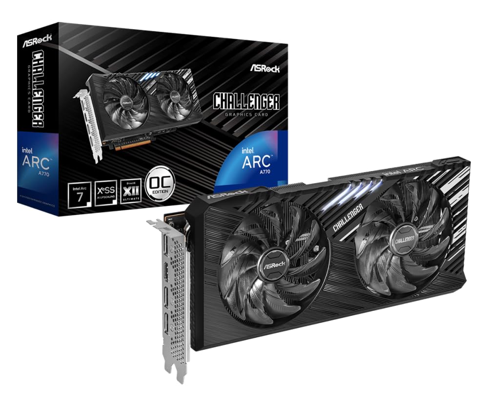 ASRock Intel ARC A770 Challenger SE 16GB OC VGA Card (90-GA57ZZ-00UANF)