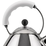 Alessi - MG32 W - Hervidor Eléctrico de Diseño, Acero Inoxidable y Resina Termoplástica, Blanco