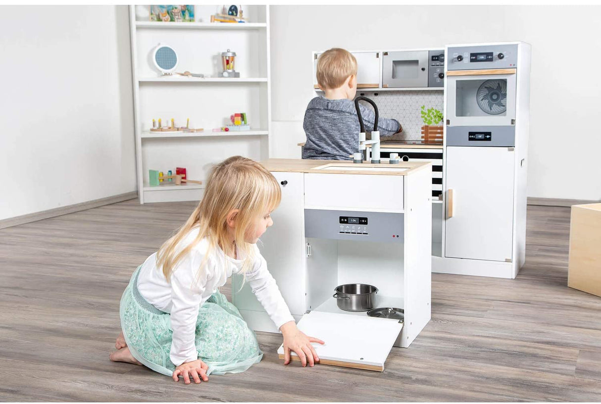 11464 Cocina infantil modular XL, small foot, de madera, cocina multifuncional, juego de rol, sistema modular , color/modelo surtido