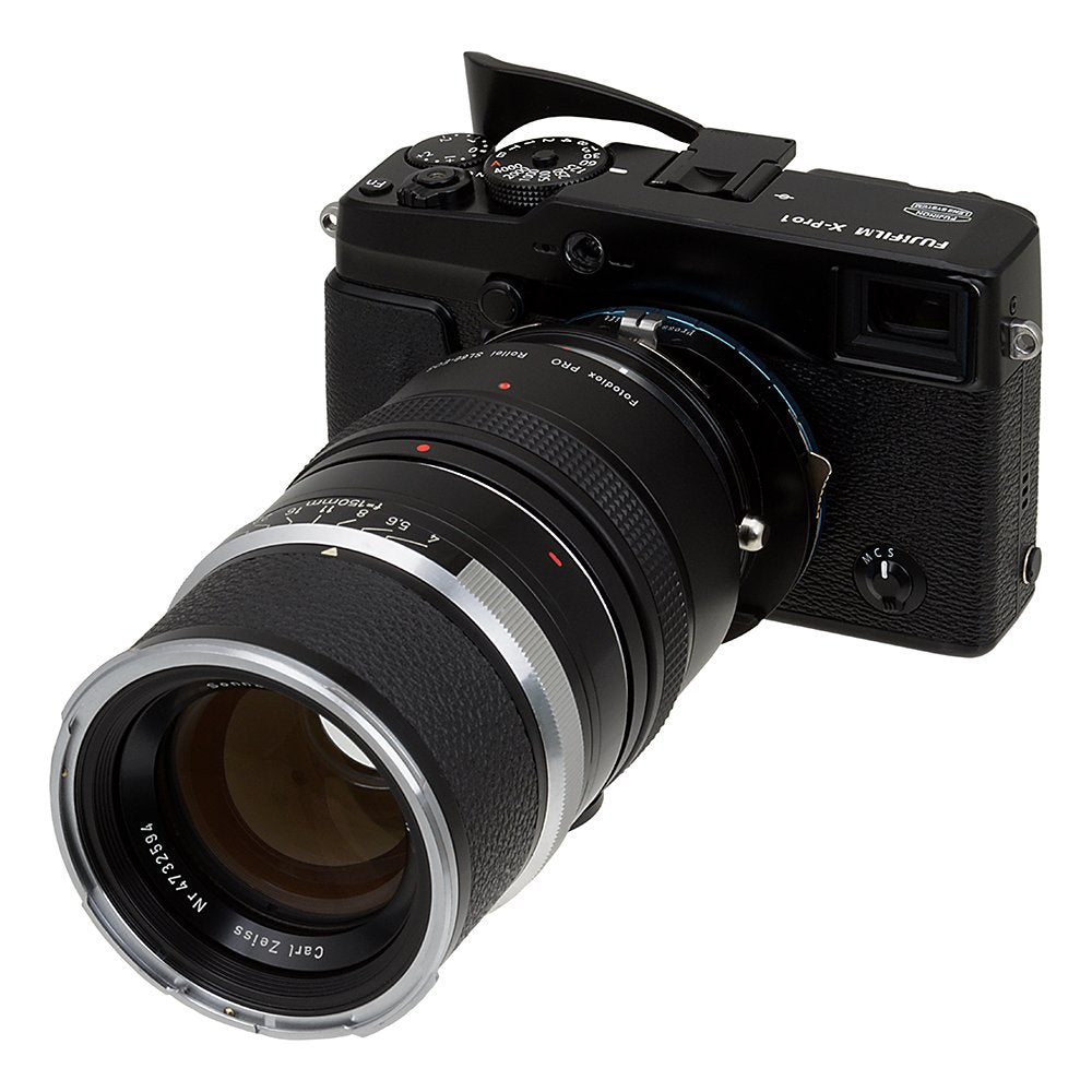Fotodiox Pro Adaptore de Objetivo Shift Rolleiflex SL66 (Rollei SL66E, SL66X, SL66SE) a Cámara Fujifilm X-Mount Mirrorless - para Cámaras X-Mount como X-MountPro1, X-MountE1, X-MountM1, X-MountA1, X-MountE2, X-MountT1