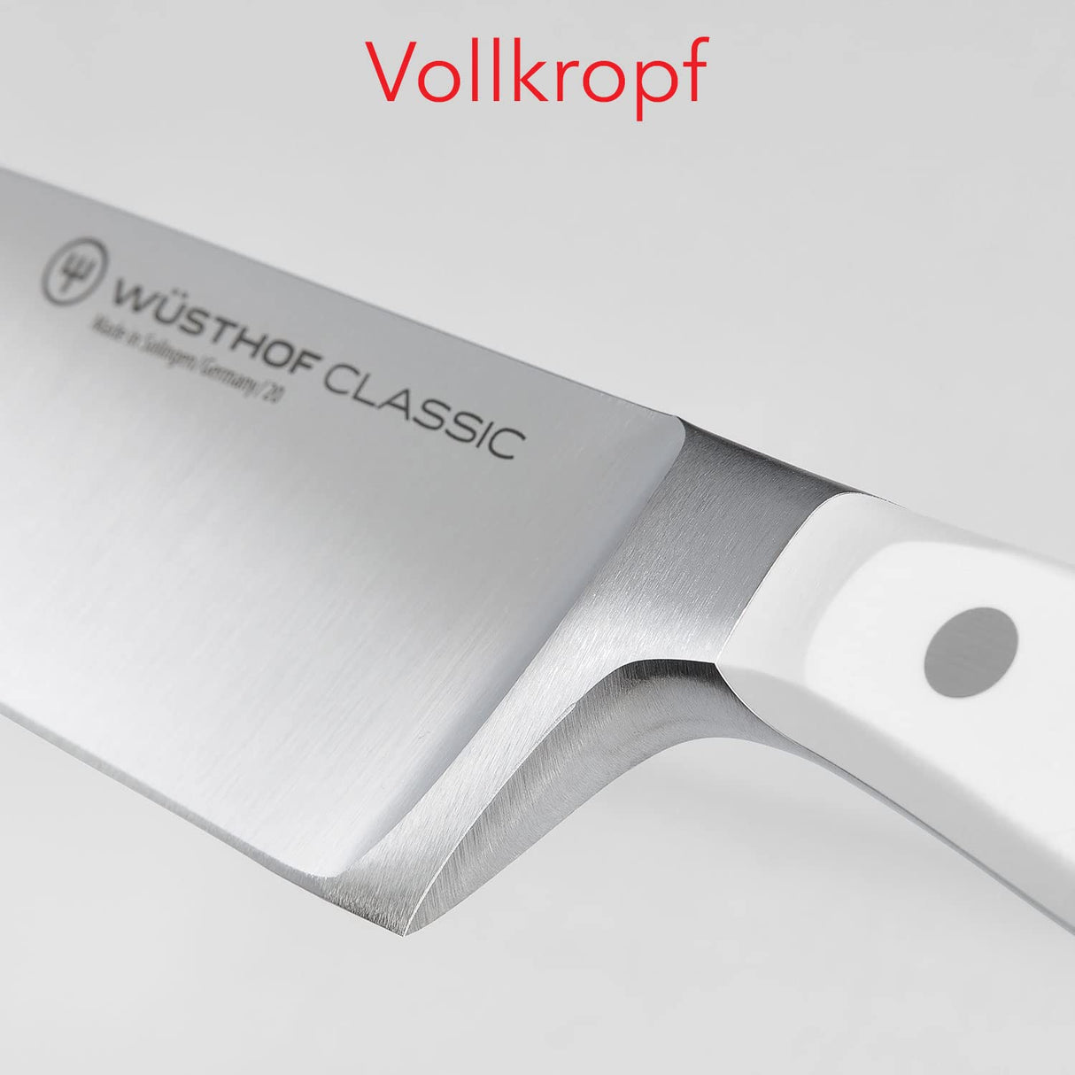 WÜSTHOF Classic cuchillo pan con doble dentado de precisión 23 cm, blanco