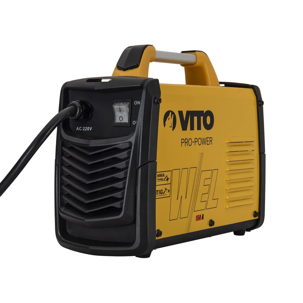 VITO Soldadora combinada con pantalla LCD IGBT 20 – 150 A MMA/TIG/WIG – Soldadura de aluminio – Electrodo – Dispositivo de soldadura inversor – Electrodos inversores – VII150A