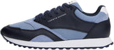 Tommy Hilfiger Runner Sneaker Hombre New Eva Mix de Piel, Azul (Brisk Blue), 43