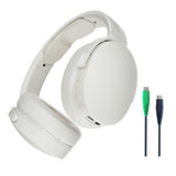 Skullcandy Hesh EVO Cascos Over-Ear Inalámbricos, Extra Charging Cable, 36 h de Autonomía, Micrófono, Compatibles con iPhone Android y Dispositivos Bluetooth, Bone