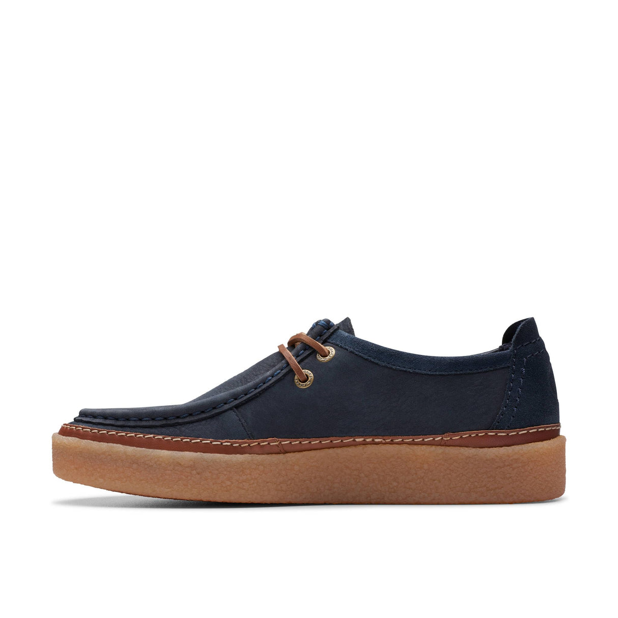 Clarks Clarkwood Moc, Derby Hombre, Navy Nubuck, 44 EU
