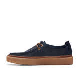 Clarks Clarkwood Moc, Derby Hombre, Navy Nubuck, 44 EU