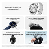 XIAOMI Watch S4, Versión Bluetooth, Modo Deportivo Profesional avanzado, Bisel de Cambio rápido 2.0, Pantalla AMOLED 1.43 Pulgadas Circular, Monitor Frecuencia Cardíaca y Sueño, Rainbow