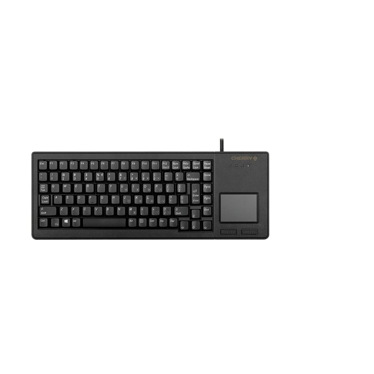 CHERRY G84-5500 XS, Teclado Compacto con Touchpad, Distribución Alemana (QWERTZ), Con Cable (Puerto USB-A), Interruptores Mecánicos CHERRY ML, Negro