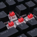 HyperX Alloy Rise - Teclado gaming mecánico, switches Red, hot swap en caliente, Patas Ajustables, carcasa magnética intercambiable, Negro (QWERTY Español)