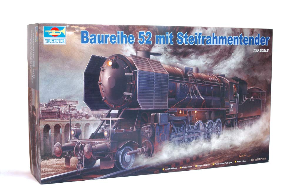 Trumpeter- Kriegslokomotive BR52 Modelismo, afición, Montaje, detallado, Color Diferentes, Various (WA San TRU00210)