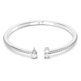 Swarovski Brazalete Mesmera Attract, Tallas mixtas, Blanco, Baño de rodio