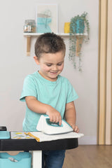 Smoby Centro de Lavado Smoby Rowenta, 3 en 1: Lava, aspira y Plancha. Aspirador de Escoba Rowenta con Sonido, Plancha y Mucho más, 17 Accesorios. A Partir de 3 años. ( 7600330320)