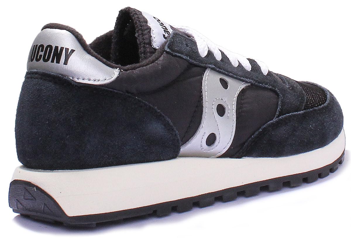 Saucony Jazz Original Vintage, Scarpe da ginnastica Uomo, Black Silver White, 40 EU