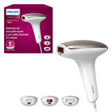 Philips Lumea Serie 7000, Depiladora Luz Pulsada, IPL, Piel Suave Desde Casa, Con Funda, Accesorios para el Cuerpo, Cara y Zona del Bikini, Alternativa a Depilación Láser. SC1999/00