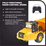 Carrera - 37025004-1:24 RC Cat 745 Articulated Truck - Camión articulado