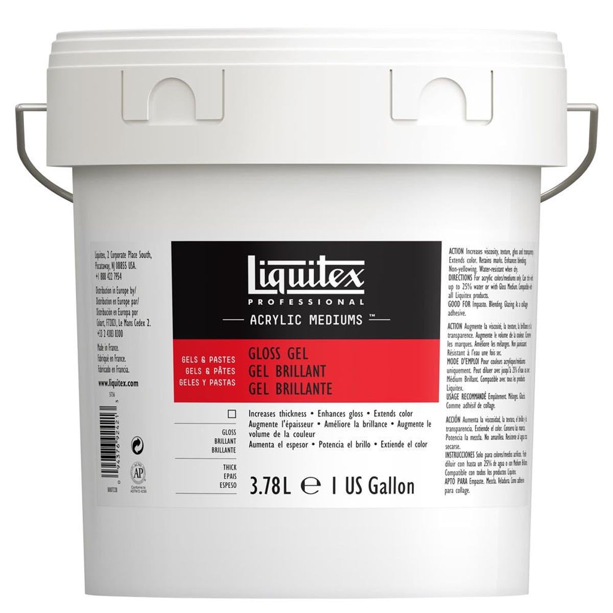 Liquitex Médium Gel brillante, 3.78 l