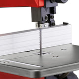 Einhell Sierra de banda TC-SB 200/1 (cambio de hoja de sierra sin herramientas, tope paralelo, ajuste de altura, guía con rodamiento de bolas, mesa inclinable de forma continua)