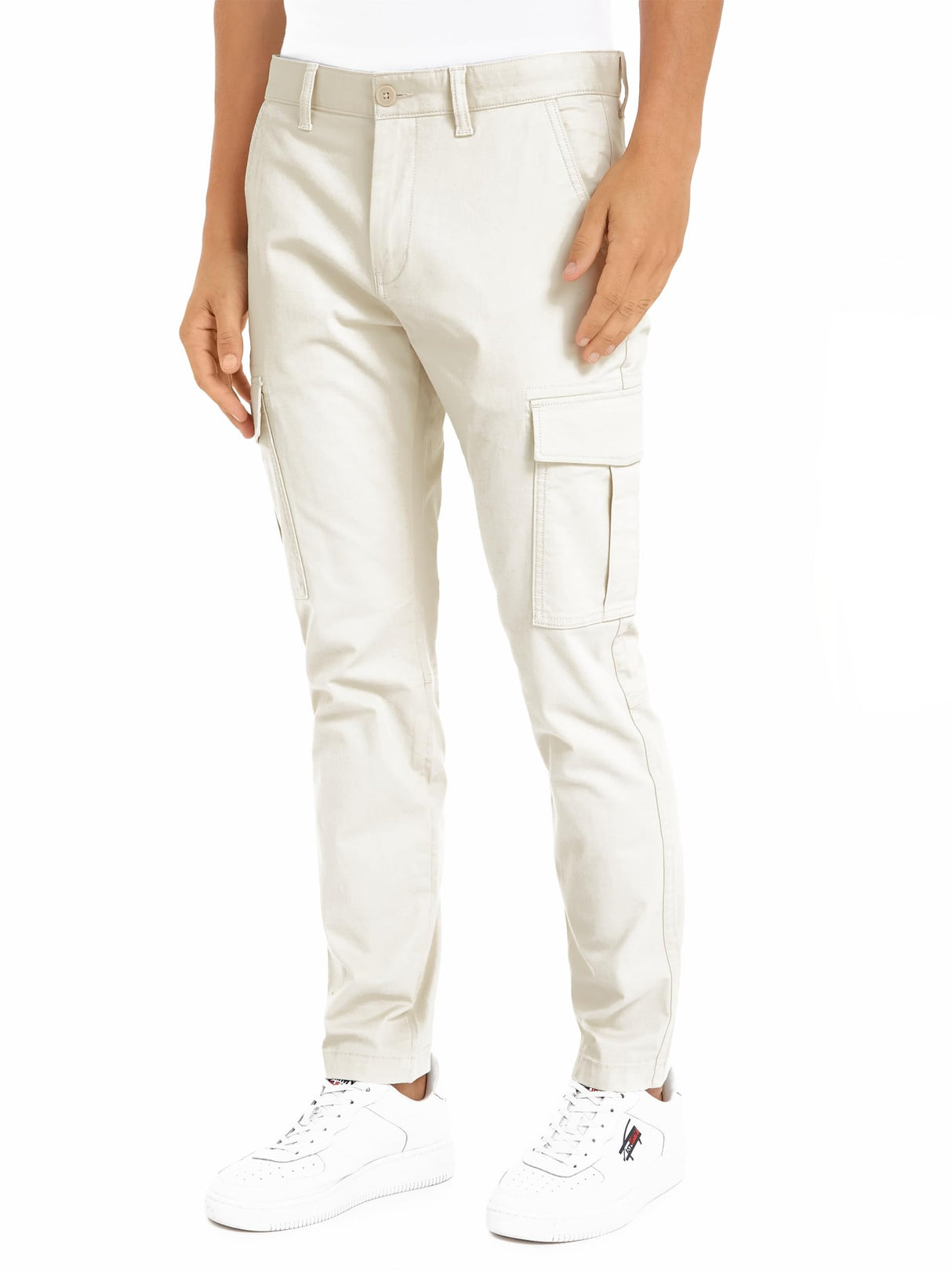 Tommy Jeans TJM Austin Lightweight Cargodm0Dm18940 Cargo, Beige (Newsprint), 32W / 30L para Hombre
