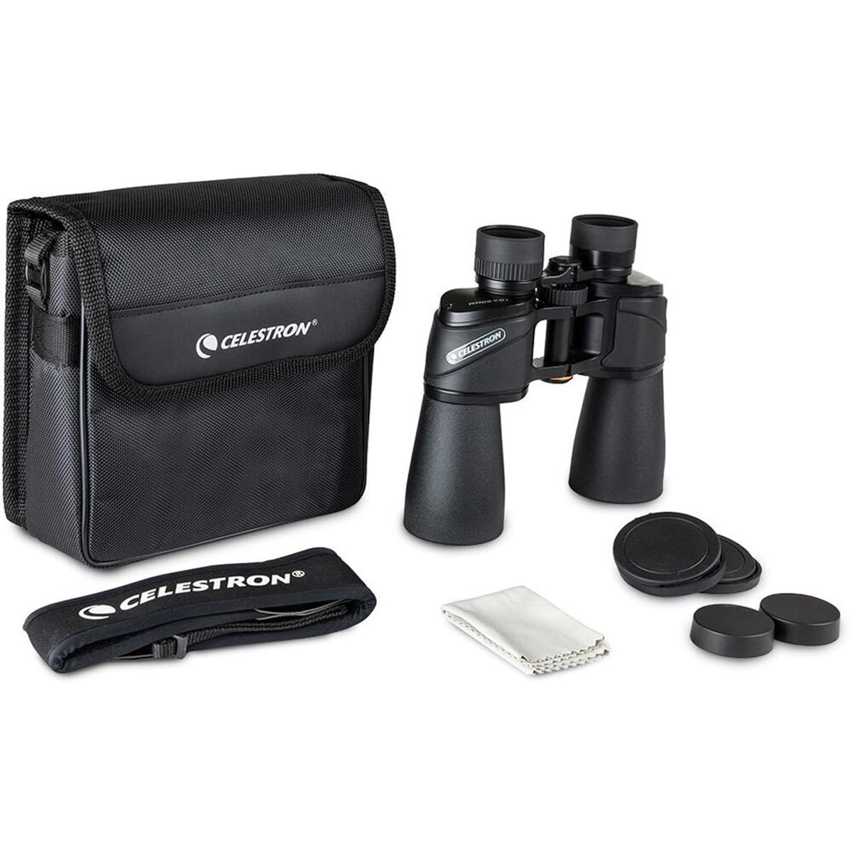 Celestron 72254 Ultima: prismáticos con prisma Porro 10 x 50, lente con revestimiento múltiple completo, prisma BaK-4 de vidrio, negro
