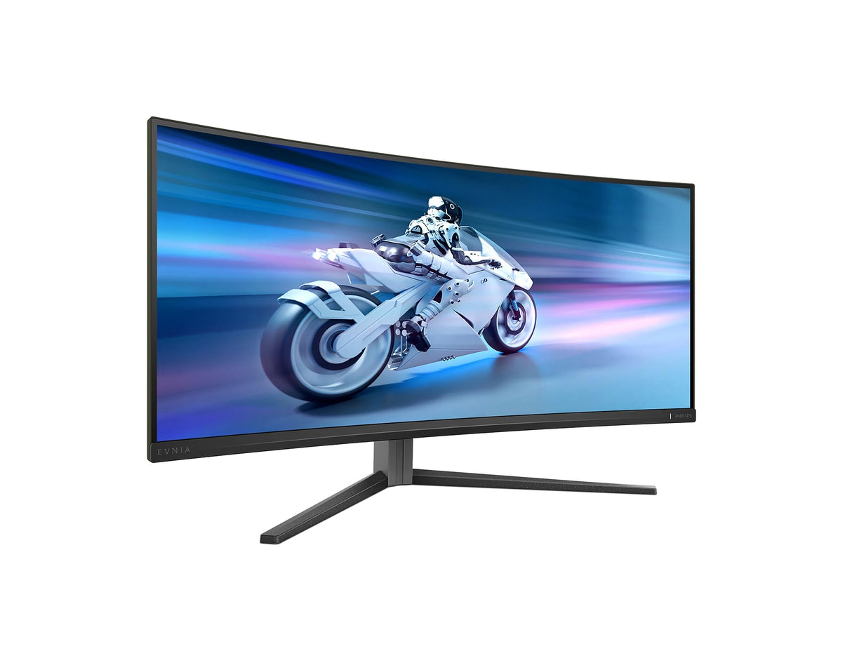Philips Evnia 34M2C6500AM - Monitor Curvo OLED WQHD de 34 Pulgadas, 175 Hz, 0,03 ms, FreeSync Premium Pro, Comp. G-Sync, HDR400 (3440x1440, 2X HDMI, DisplayPort, USB Hub) Gris Oscuro