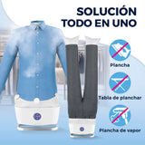 CLEANmaxx Plancha automática de camisas PRO STEAM + accesorio para pantalones | Función vapor, pantalla táctil | Plancha para camisas y blusas | Reduce olores, desinfecta, alisa, refresca