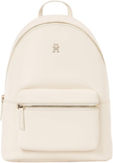 Tommy Hilfiger Mochila Mujer Logotape elegante, Beige (Sugarcane), Talla Única