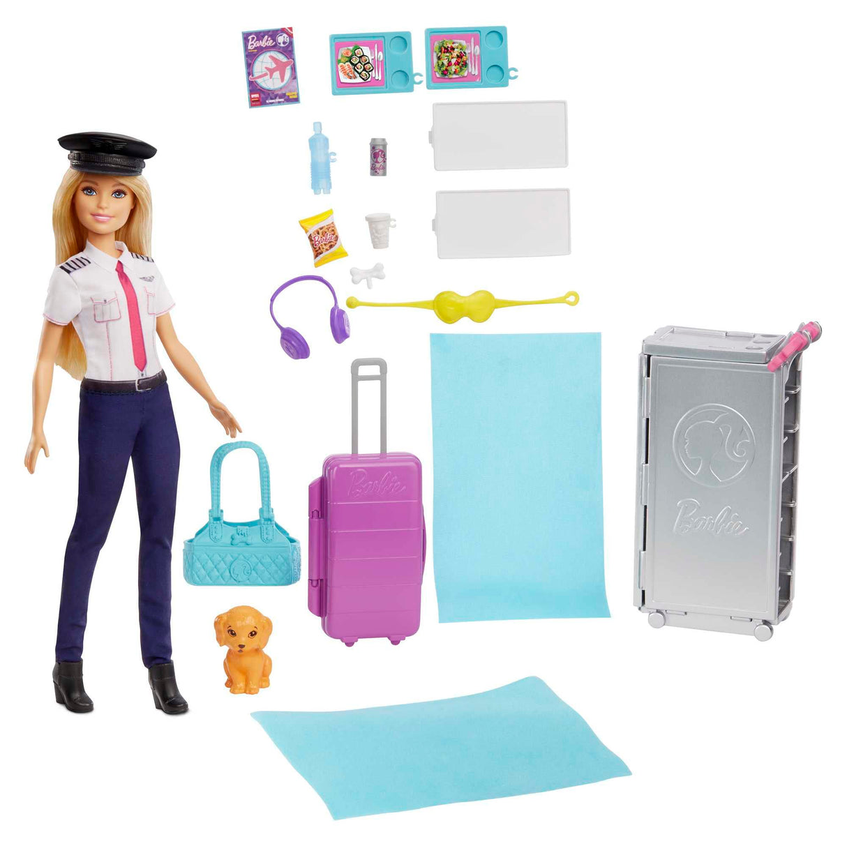 Barbie Avión de Tus sueños, avión de Juguete con muñeca y Accesorios para muñecas (Mattel GBJ33)