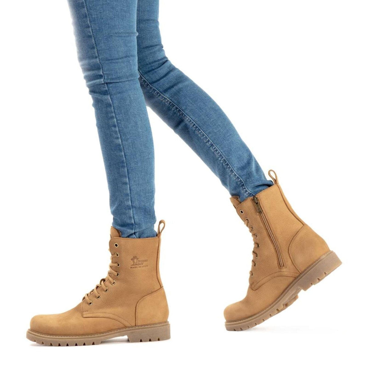 Panama Jack Frisia, Combat Boot Mujer, marrón Claro, 37 EU