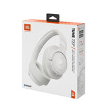 JBL Auriculares Tune 720 BT, inálambricos por Bluetooth, 76 horas de reproducción con JBL Pure Bass, plegables, blanco