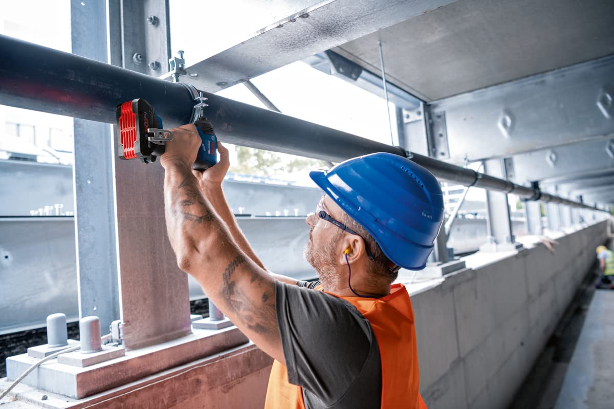 Bosch Professional 18V System GDX 18V-210 C - LLave de impacto a batería (Brushless, 210 Nm, Connectivity, 2 baterías ProCORE x 4.0Ah, en L-BOXX)