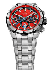 Festina Reloj Hombre F20670/5 Chrono Bike Caja de Acero Inoxidable 316l Plateado Correa de Acero Inoxidable 316l Plateado