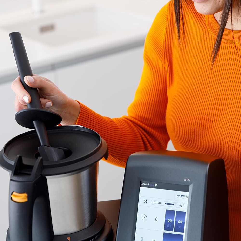 Taurus Mycook Touch Black Edition - Robot de Cocina con wifi, 1600W, 2L, hasta 140º, multifunción, app mycook, conectividad con tu smartphone, Vaporera, Negro
