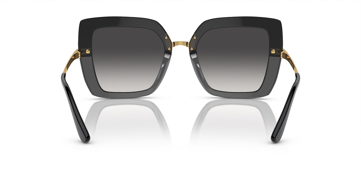 Dolce & Gabbana 0DG4373 Gafas, Top Black ON Transparent Black, 52 para Mujer