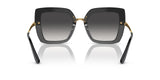 Dolce & Gabbana 0DG4373 Gafas, Top Black ON Transparent Black, 52 para Mujer