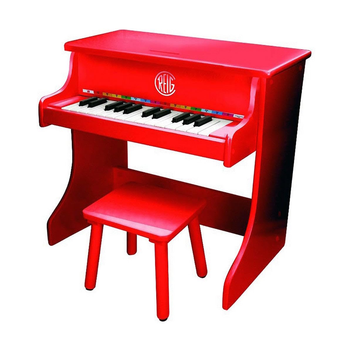 Reig-Piano Vertical de Madera electrónico con banqueta (7094), Multicolor, Small/Medium