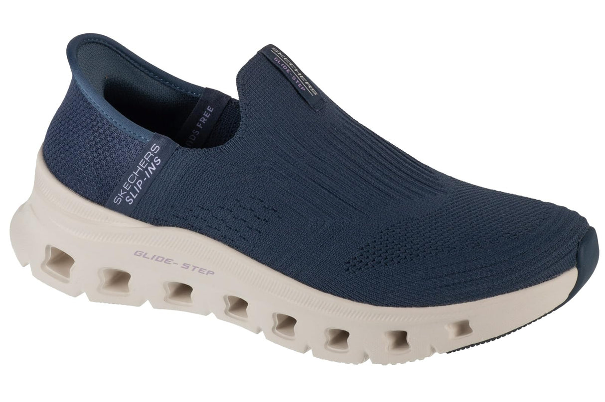 Skechers Glide-Step Pro Everyday Citizen, Zapatillas Mujer, Navy Knit/Blue Trim, 39.5 EU