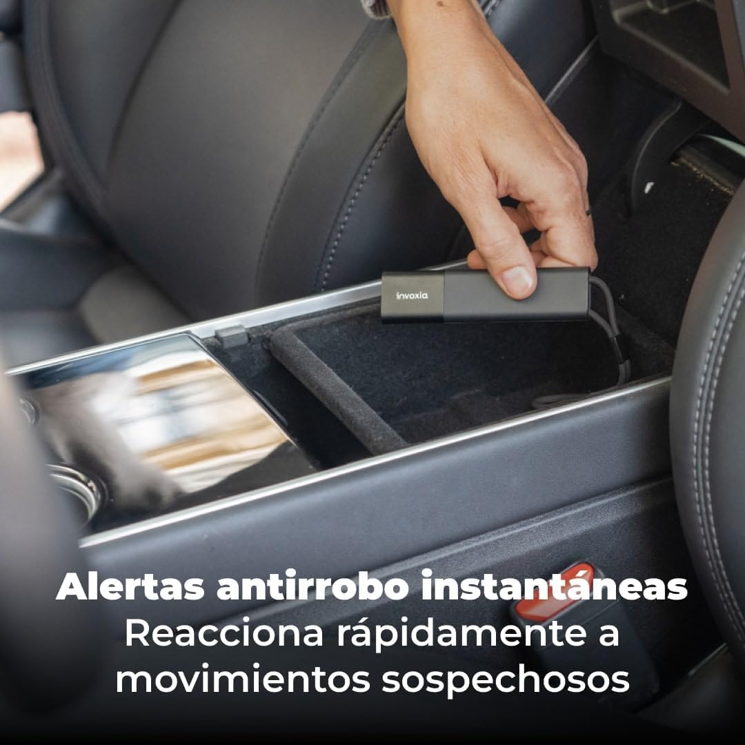 Invoxia GPS Pro Tracker - Ubicación en Tiempo Real - Suscripción de 1 año incluida - para Coches, Motocicletas, Bicicletas, niños - Alertas de Movimiento e inclinación - Red 4G LTE-M - hasta 3 Meses
