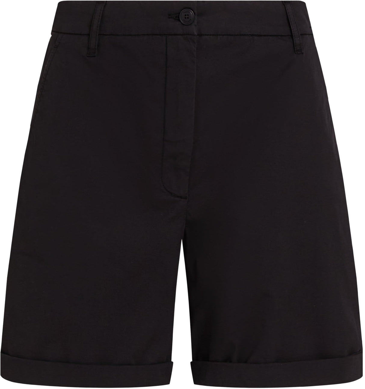 Tommy Hilfiger Pantalones Cortos Chinos para Mujer Mom Fit, Negro (Black), 38
