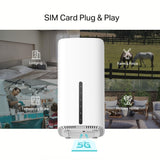 TP-Link Archer NX600 5G Router Wi-Fi 6 AX3600Mbps de Banda Dual, Puerto WAN/LAN 2.5G + 2× Puertos LAN Gigabit, Plug & Play, 4K-QAM, 8×5G/LTE, 2× Antenas Wi-Fi Internas, EasyMesh, HomeShield.