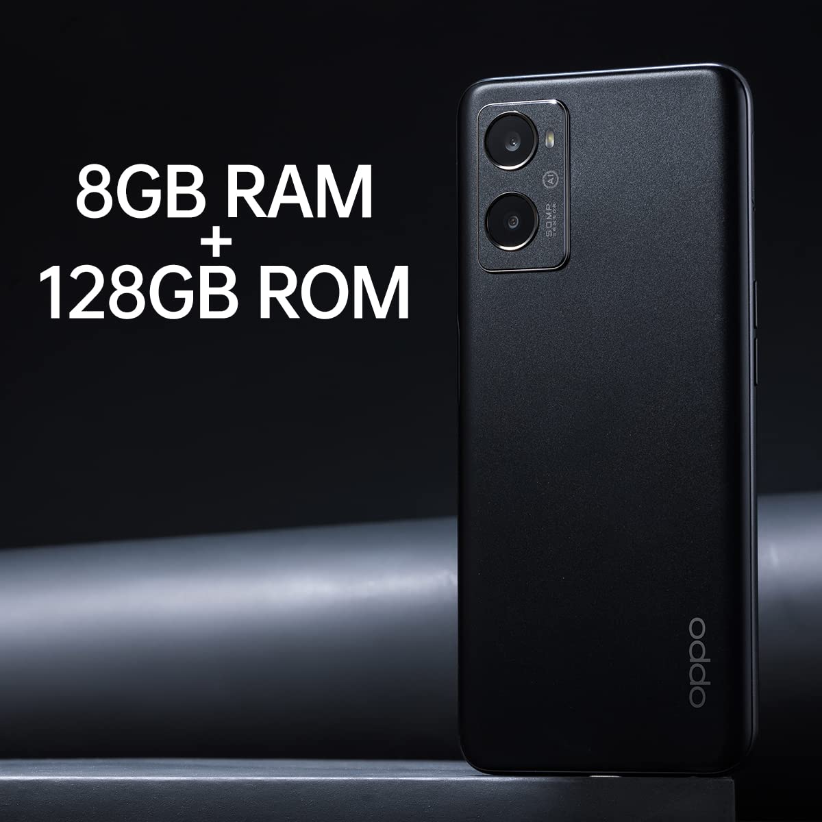 OPPO A96 – Smartphone 128GB, 8GB RAM, Dual SIM, Pantalla 6,59”, Cámara 50MP+2MP, Cámara selfie 16MP, Batería 5000mAh, Carga Rápida 33W - Negro